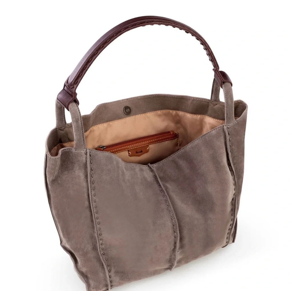 The Sak Taupe Suede Tote Bag - Picture 3 of 4
